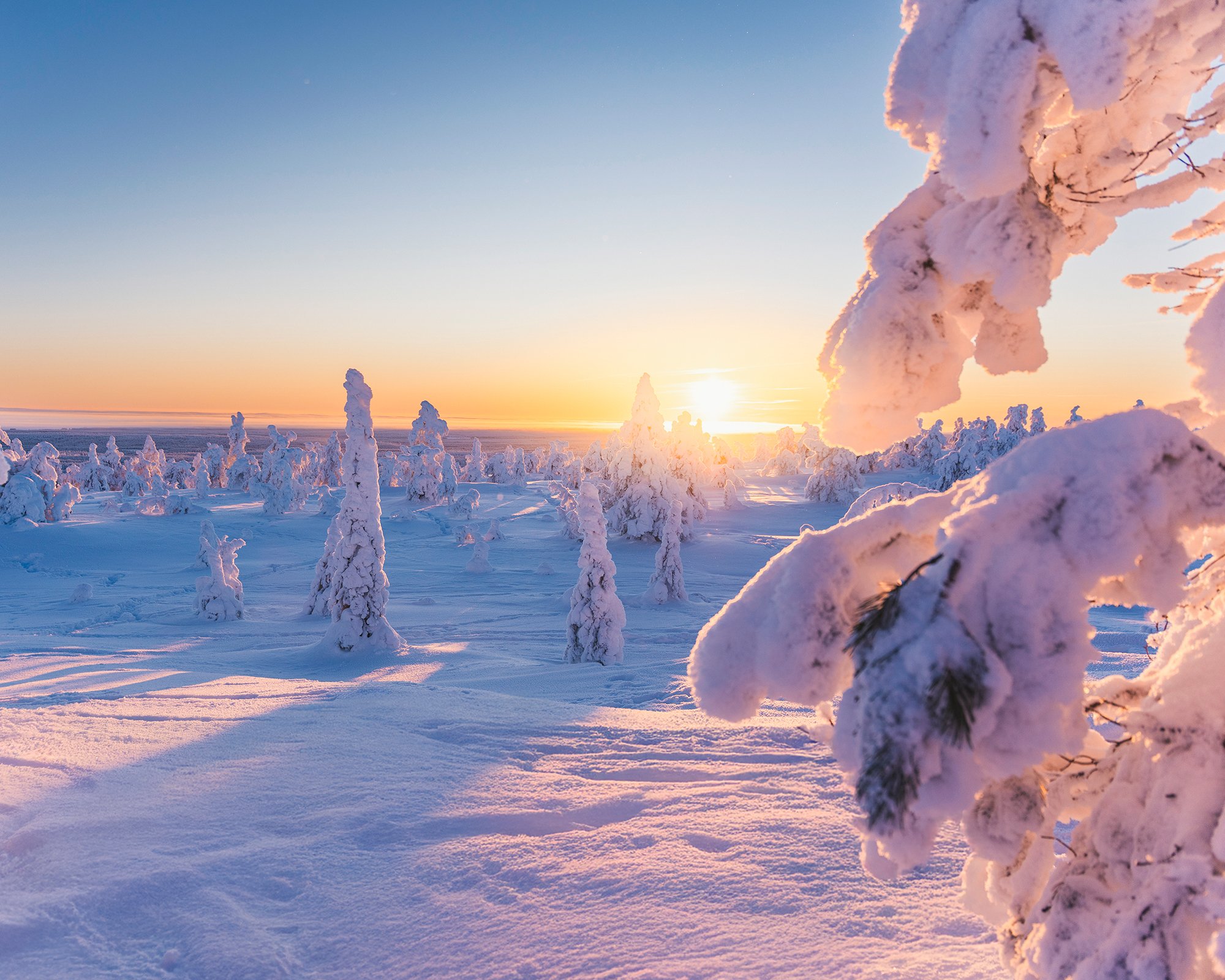 Sunrise at Riisitunturi National Park, Finland