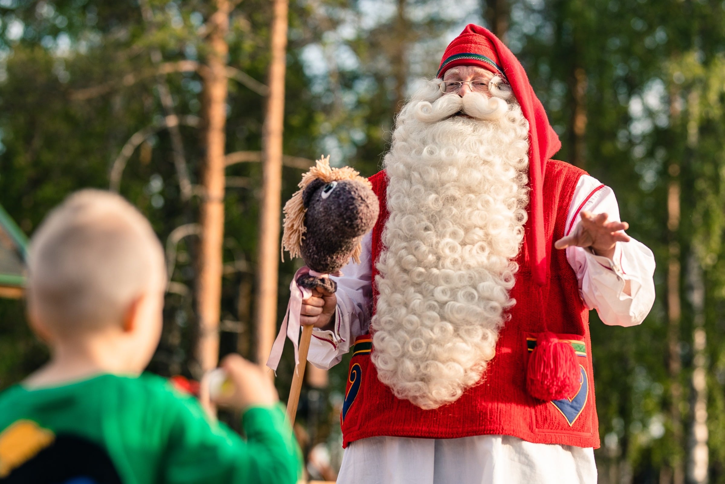 Santa Claus and kids